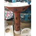 Top Anchor Ceramic Flower painted big Sink with the stand brown